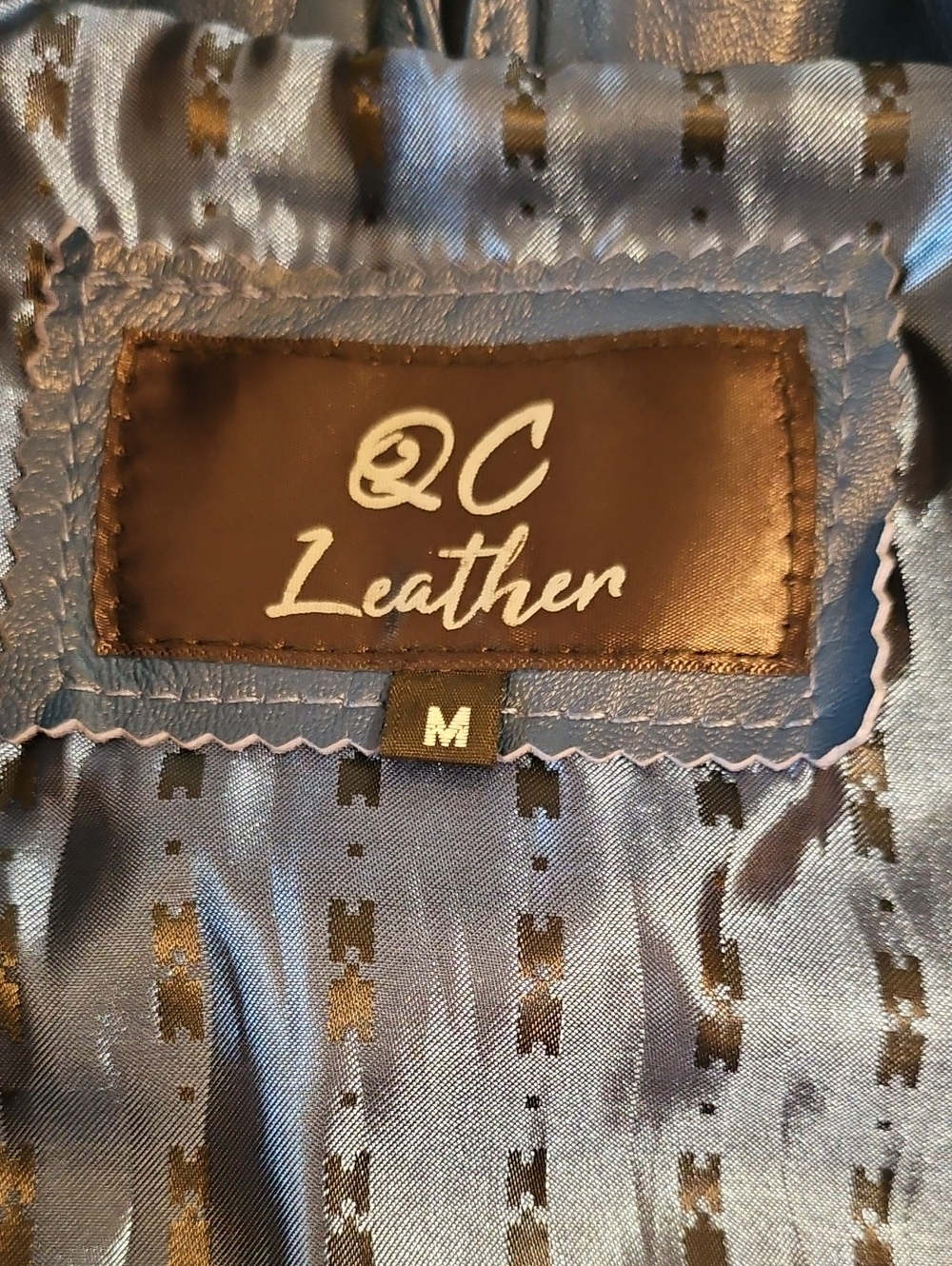 QC Leather- Quilted Biker/ Moto Jacket - Size M - Picture 12 of 12